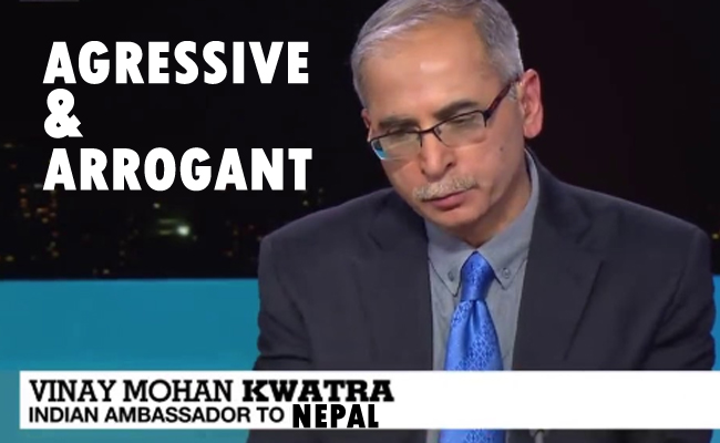 Nepal: Arrival of yet another arrogant and aggressive Indian envoy!
