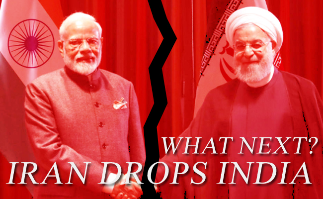 Failed in neighborhood and now Iran dumps India!